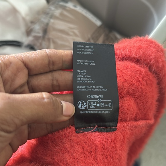 MAEVE knit column maxi skirt size small terracota color - fuzzy skirt - Picture 8 of 8